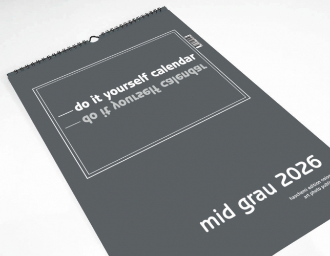 MID GRAU BLANKOKALENDER DIY BASTEL SELBSTGESTALTEN